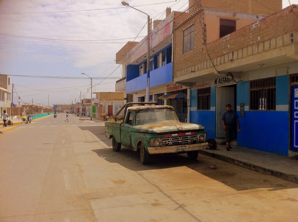 Straße in Puerto Malabrigo/Puerto Chicama