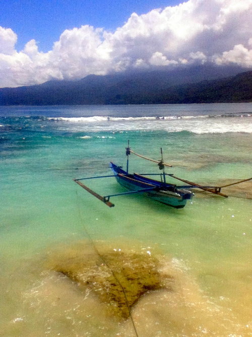 Outrigger Boat on Pulau Masokut